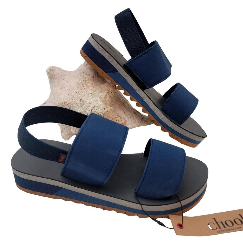 Chooka Flatform Strappy Low Wedge Heal Womens Sandals